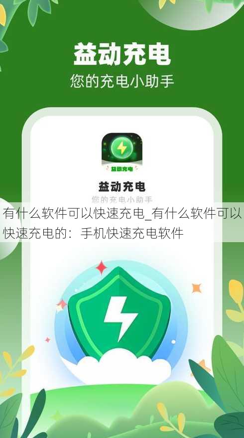 有什么软件可以快速充电_有什么软件可以快速充电的：手机快速充电软件