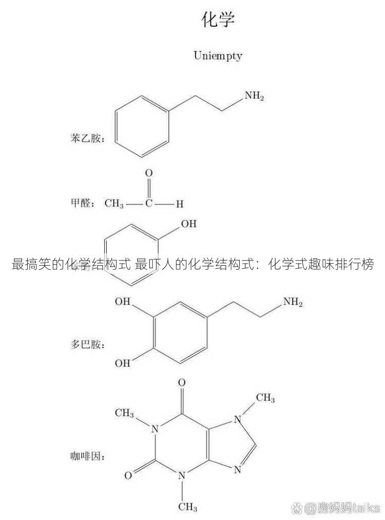 最搞笑的化学结构式 最吓人的化学结构式：化学式趣味排行榜