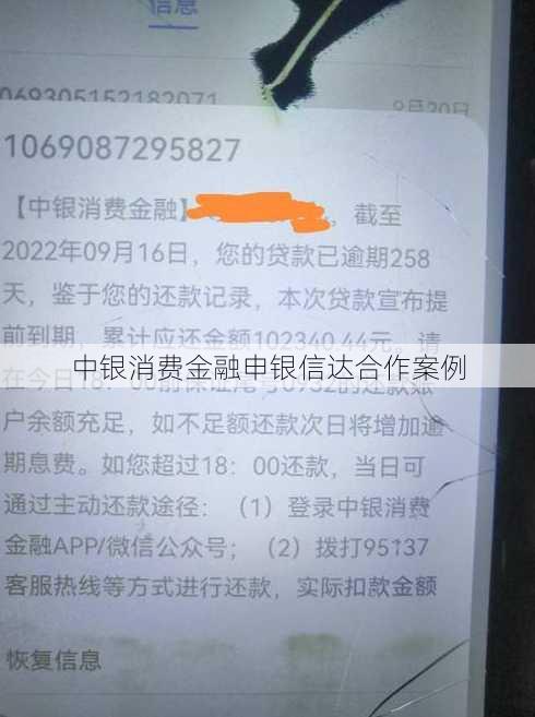 中银消费金融申银信达合作案例