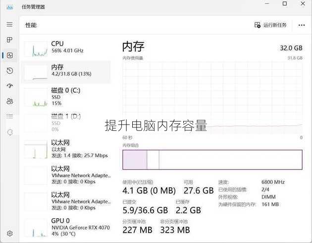 提升电脑内存容量